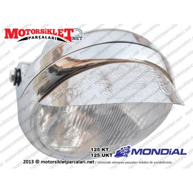 Mondial 125 KT, 125 UKT Far Şapkalı - Komple