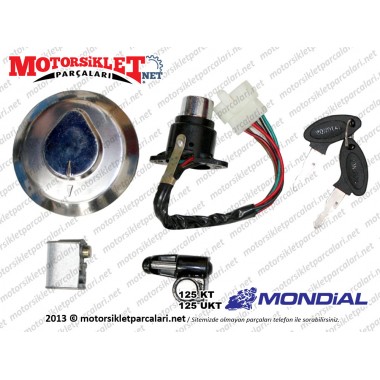 Mondial 125 KT, 125 UKT Kilit Seti