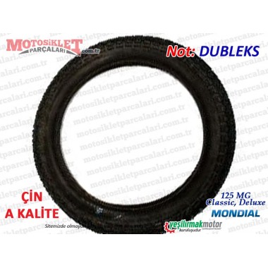 Mondial 125 MG Classic, Deluxe Arka Dubleks Lastik 90/90-18 - A KALİTE