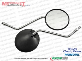 Mondial 125 MG Classic, Deluxe Ayna Takımı, Siyah