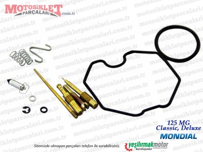 Mondial 125 MG Classic, Deluxe Karbüratör Tamir Takımı