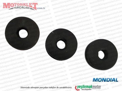 Mondial 125 MG Classic, Deluxe Sele Altı Yan Kapak Lastik Seti - 3'LÜ