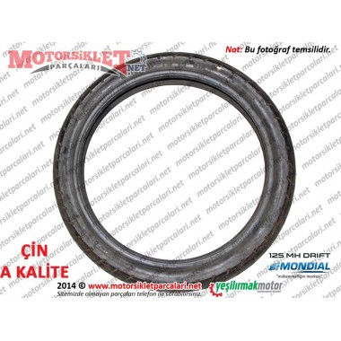 Mondial 125 MH Drift Dış Lastik, Dubleks (90/90x18 inç) - A KALİTE