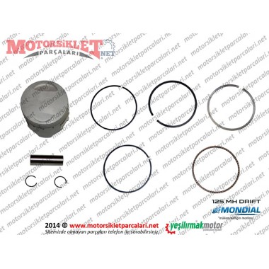 Mondial 125 MH Drift Piston, Sekman Takımı