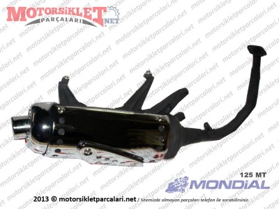 Mondial 125 MT Egsoz Komple NOT KATALİZÖR ÇIKIŞI YOK