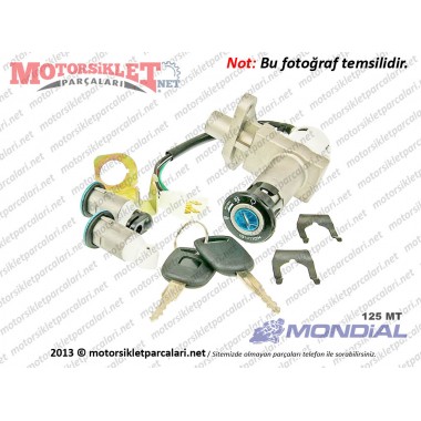 Mondial 125 MT Kontak, Kilit Seti