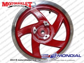 Mondial 125, 150 RR Arka Çelik Jant (2.75x12") - GRİ RENK