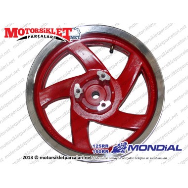 Mondial 125, 150 RR Arka Çelik Jant (2.75x12") - GRİ RENK