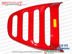 Mondial 150 HS Arka Çanta Demiri Plastiği, Kırmızı