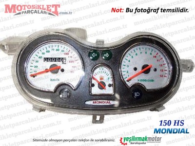 Mondial 150 HS Gösterge Paneli, Km Saati Komple