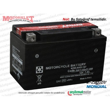 Mondial 150 Mash Aküsü 12V 7Ah