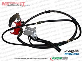 Mondial 150 Mash Arka Fren Hidrolik Sistemi Komple MUADİL GRİ