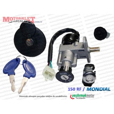 Mondial 150 RF Kontak, Kilit, Depo Kapağı Takımı