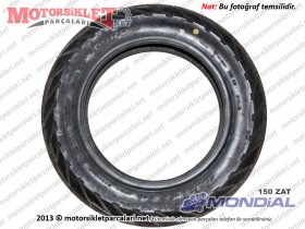 Mondial 150 ZAT Ön ve Arka Dış Lastik Dubleks (Tubeless) 110/90/12  400/12