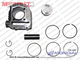 Mondial 150 ZAT Silindir, Piston ve Sekman Seti