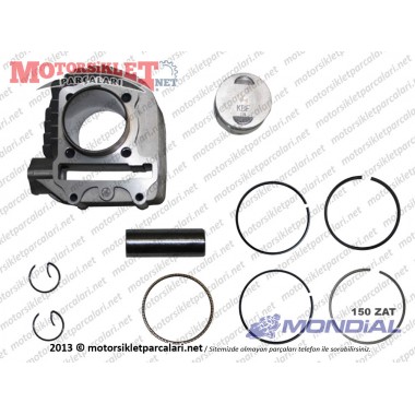 Mondial 150 ZAT Silindir, Piston ve Sekman Seti