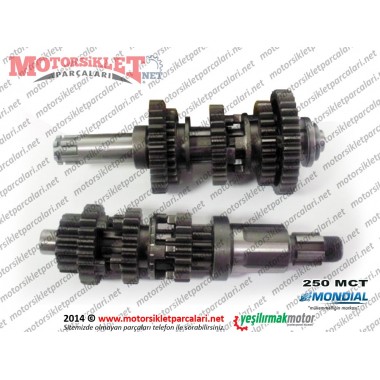 Mondial 250 MCT Chopper Şanzıman Vites Dişli ve Mil Grubu Komple 
