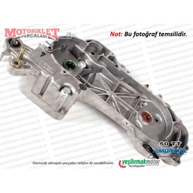 Mondial 50 TT Scooter Motor Sol Krank Kutusu Komple