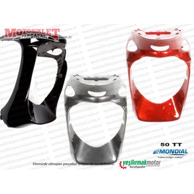 Mondial 50 TT Scooter Ön Panel Alt Grenaj, Burun SİYAH