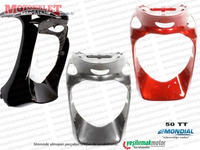 Mondial 50 TT Scooter Ön Panel Alt Grenaj, Burun SİYAH