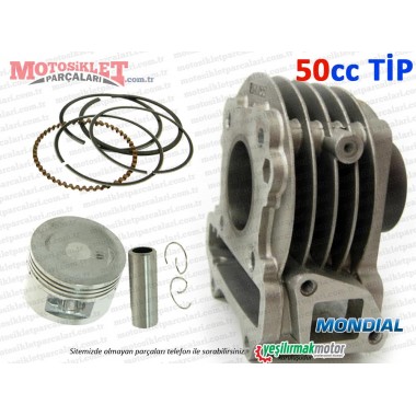 Mondial 50 TT Scooter Silindir, Piston, Sekman Seti - 50CC