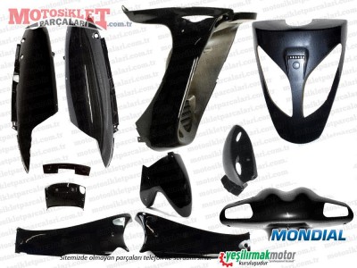 Mondial 151 RS Komple Kaporta Grenaj Takımı - SİYAH-GRİ