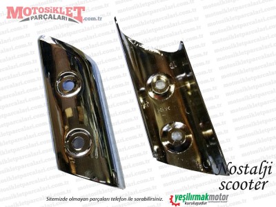 Nostalji Scooter Ön Çamurluk Kapağı Takım Nikelajlı