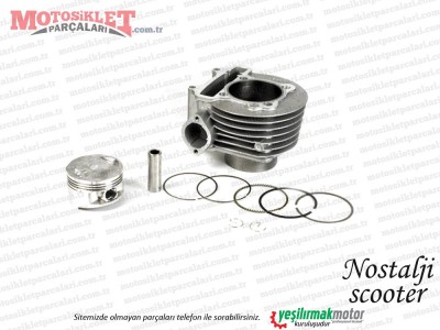 Nostalji Scooter Silindir Piston Segman Seti Komple