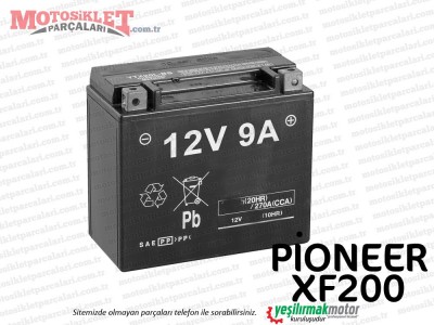 Pioneer XF200 Chopper Akü 12 V 9 AP