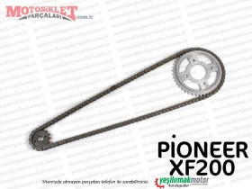 Pioneer XF200 Chopper Zincir Dişli Seti (428/136)