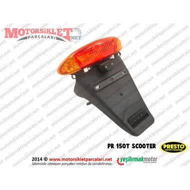 Presto PR150T Scooter Arka Stop Ve Kuyruk Komple