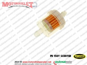 Presto PR150T Scooter Benzin Filtresi