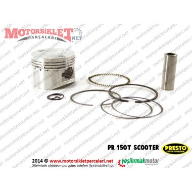 Presto PR150T Scooter Piston Sekman Takımı