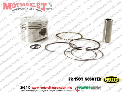 Presto PR150T Scooter Piston Sekman Takımı