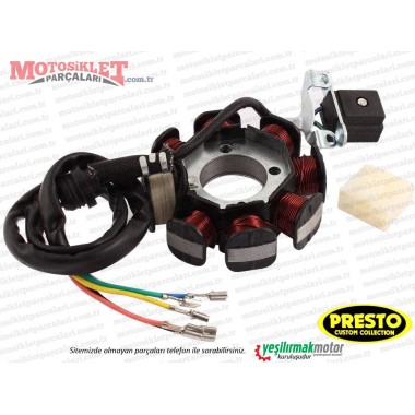 Presto PR150T Scooter Stator, Sargı