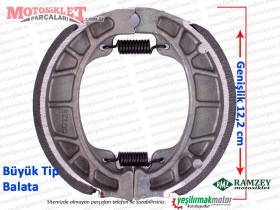 Ramzey Karaca 100 Fren Balatası - BÜYÜK TİP (Genişlik 12,2cm)
