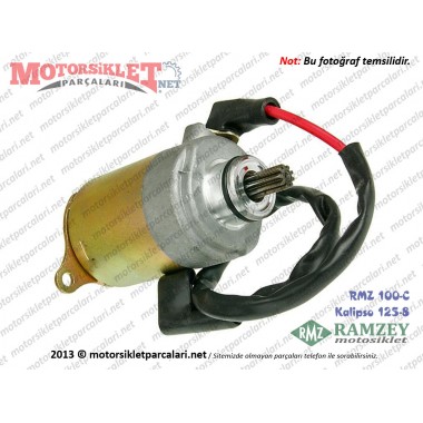 Ramzey RMZ 100-C, Kalipso 125-8 Marş Motoru - Komple