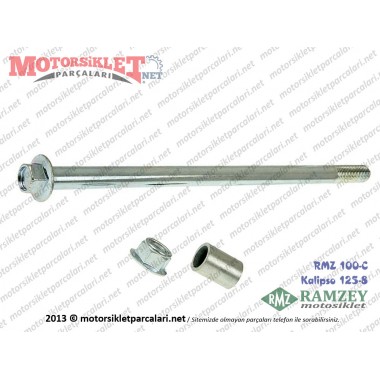 Ramzey RMZ 100-C, Kalipso 125-8 Ön Teker Jant Mil Takımı BURÇLAR DAHİL DEĞİLDİR 