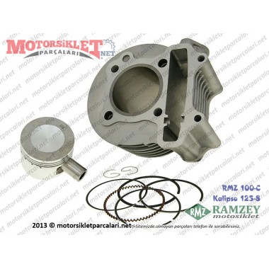 Ramzey RMZ 100-C, Kalipso 125-8 Silindir, Piston, Sekman Seti - Komple