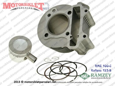 Ramzey RMZ 100-C, Kalipso 125-8 Silindir, Piston, Sekman Seti - Komple
