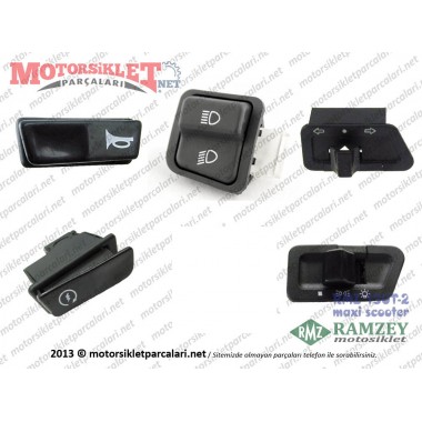 Ramzey RMZ 150T-2 Maxi Scooter Düğme Seti