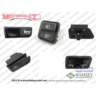Ramzey RMZ 150T-2 Maxi Scooter Düğme Seti