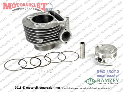 Ramzey RMZ 150T-2 Maxi Scooter Silindir Piston ve Sekman Seti