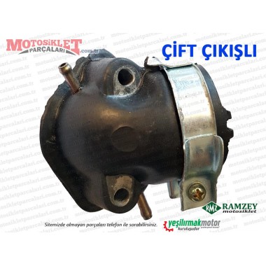 Ramzey Star 125 L, 150 L Karbüratör Manifoldu - ÇİFT ÇIKIŞLI