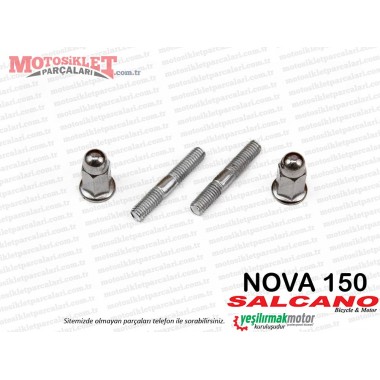 Salcano Nova 150 Scooter Egzoz Saplaması, Cıvatası Takım 