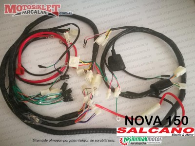 Salcano Nova 150 Scooter Elektrik Tesisatı Alt-Üst Komple