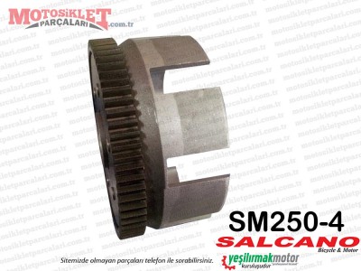 Salcano SM250-4 Chopper Debriyaj Tası ve Dişlisi Komple