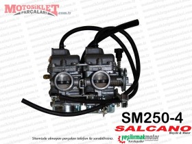 Salcano SM250-4 Chopper Karbüratör Çiftli Komple