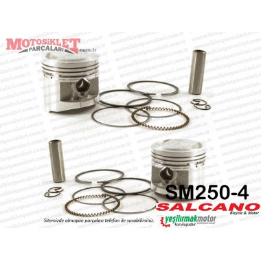 Salcano SM250-4 Chopper Piston Segman Seti