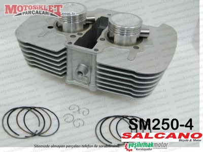 Salcano SM250-4 Chopper Silindir Piston Segman Seti